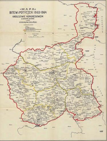 Bitwy Powstania Styczniowego w Królestwie Kongresowym, Stanisław Zieliński, 1913. Źródło:https://commons.wikimedia.org/