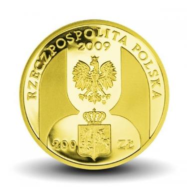 Moneta 200 zł z okazji 180 lat bankowości centralnej w Polsce. Rewers. Źródło: goldon.pl