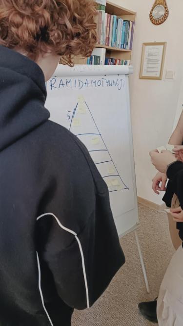 Licealiści podczas zajęć