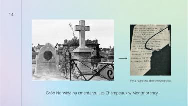 Grób Norwida na cmentarzu Les Champeaux w Montmorency
