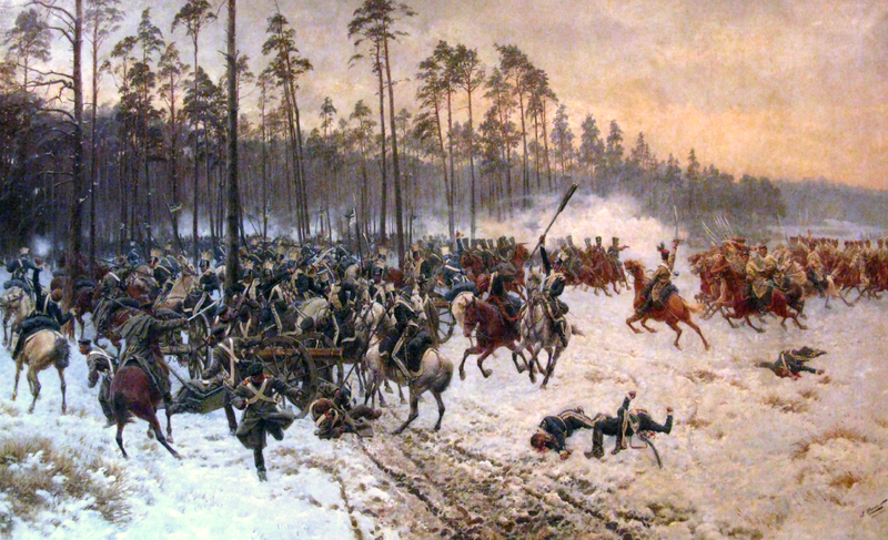 Bitwa pod Stoczkiem – obraz Jana Rosena (fot. Maciej Szczepańczyk, na licencji  Creative Commons 3.0)